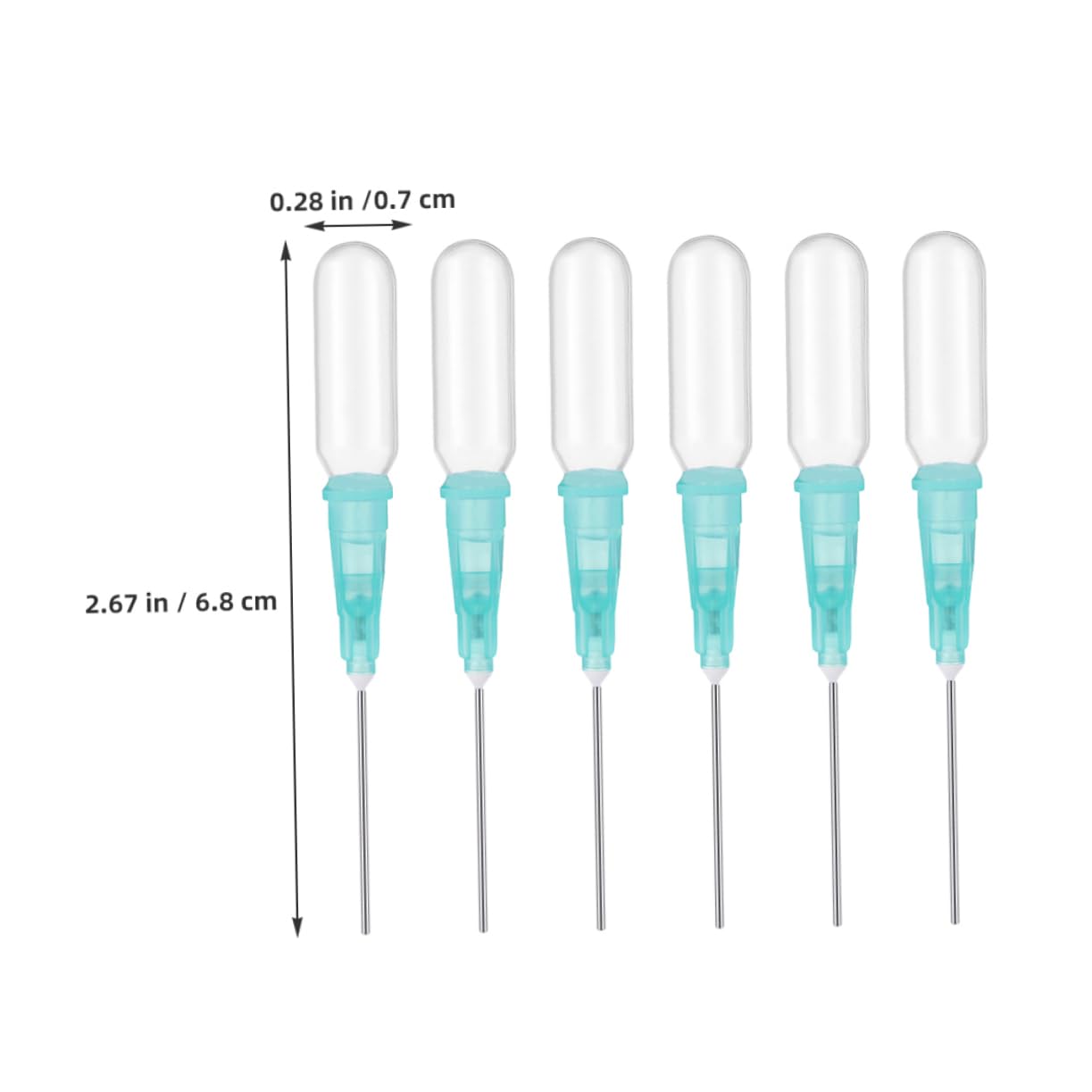 KICHOUSE 6pc Plastic Dropper Bottles Essential Oil Perfume Dispenser Applicator Bottle for Liquid Transfer