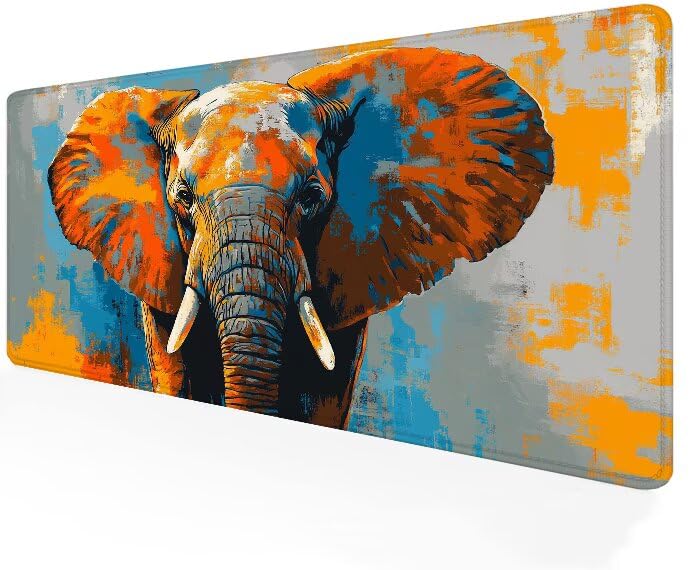 Tapis de souris XXL 1200x600mm éléphant pour gamer | Confort de bureau