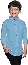Premium Cotton Regular Fit Full Sleeves Plain Shirt for Boys Kids with Elegant Design | Stylish & Comfortable Shirt for Casual Outings