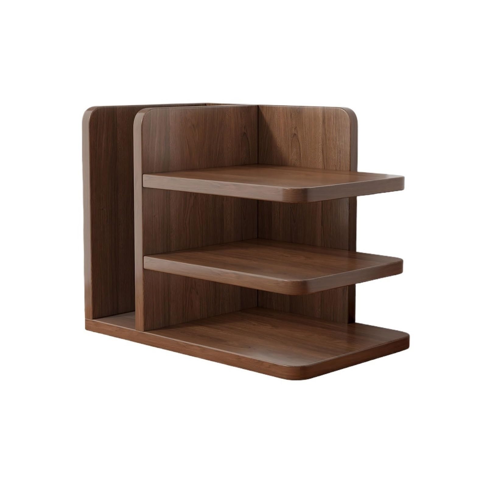 Lizhuzhuzs28 Bookcase Shelf Desktop Bookshelf Stand Density Board Categorized Storage Rack for Home Office Dormitory Bookshelf Display
