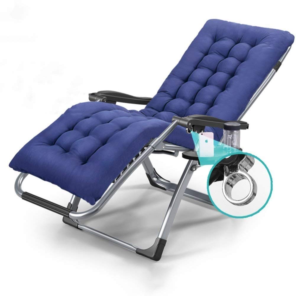 Chaise pliante zéro gravité ergonomique grand confort de pelouse azur 200kg