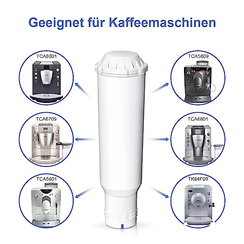 Image of Filswa Water Filter Cartridge for Coffee Machines, Replacement for Melitta Filter Cartridge, Pro Aqua, Nivona Water Filter, Krups F088 Filter Cartridge, Compatible with Krups, Jura, Caffeo Solo (Pack