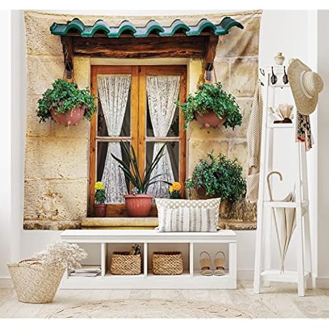 ABAKUHAUS Tapestry with Historic Window Design Cover
