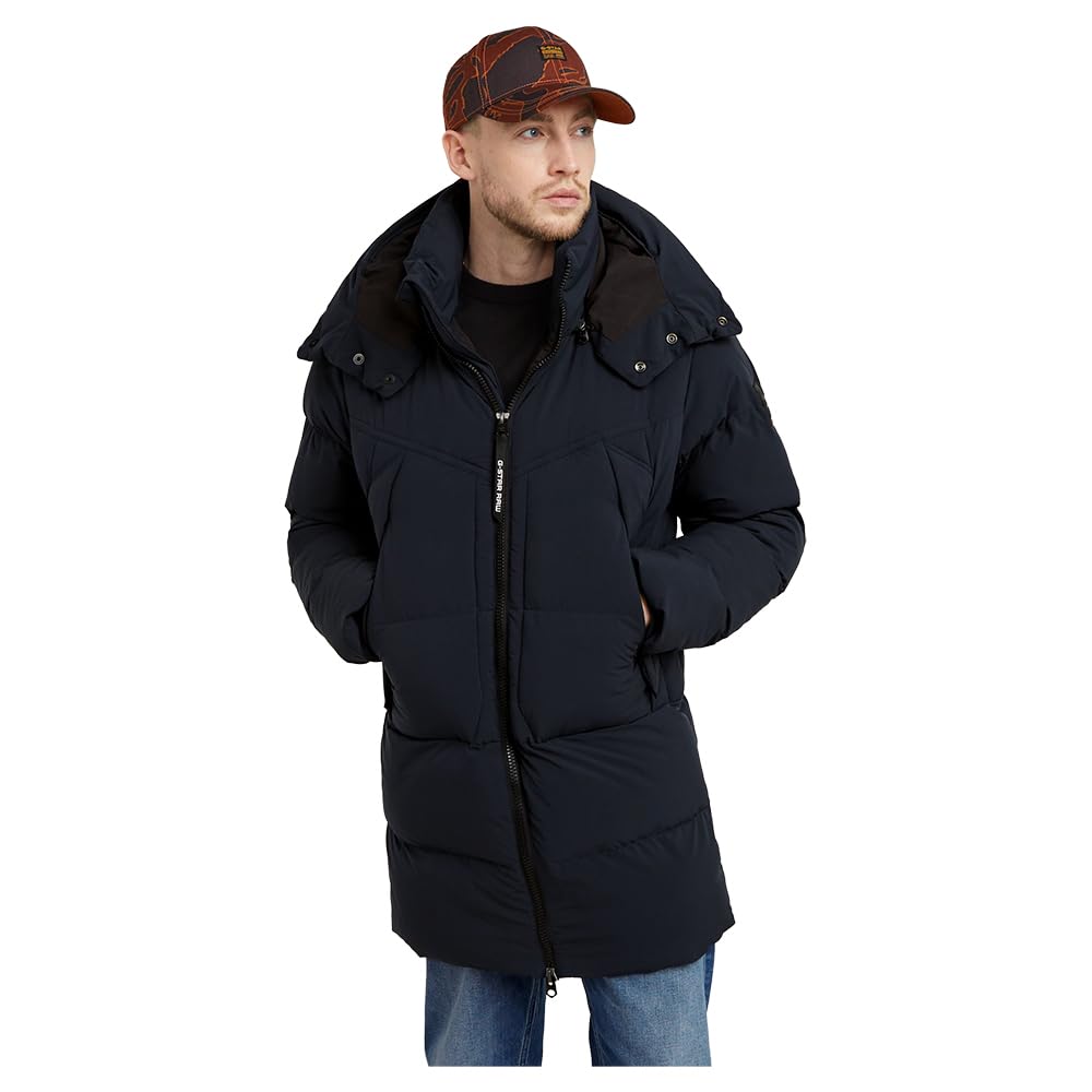 G-Star Men's G- Whistler Padded Hooded Parka 2.0, Blue (salute D25347-D518-C742), S