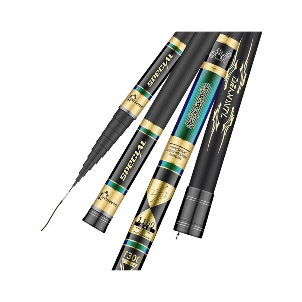 Wędka Ultra-Light Hard Fishing Rod Hand Long Casting Pole do wędkowania w słonej wodzie i w słodkiej wodzie(10m)