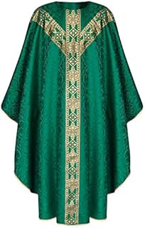 Vestment green - Semi-Gothic style Chasuble with a matching stole