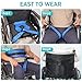 Non-Slip Anti-Fall Wheelchair Seatbelt, Wheelchair Harness Belt System for Disable Elderly or Patient, Adjustable Safety Waist Lap Strap with Leg Fixing Belt, Double-Layer Breathable mesh, Navy Blue