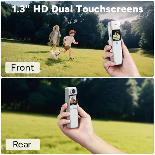 SJCAM C300 4K Pocket Action Cam,7H Long Power,Super 6-Axis Stabilization Handheld Vlog Camera,Dual-Touch Screen 154° Wide FOV Video Action Camera,30M Waterproof,portable for travel,POV,hiking,Vlogging - Image 3