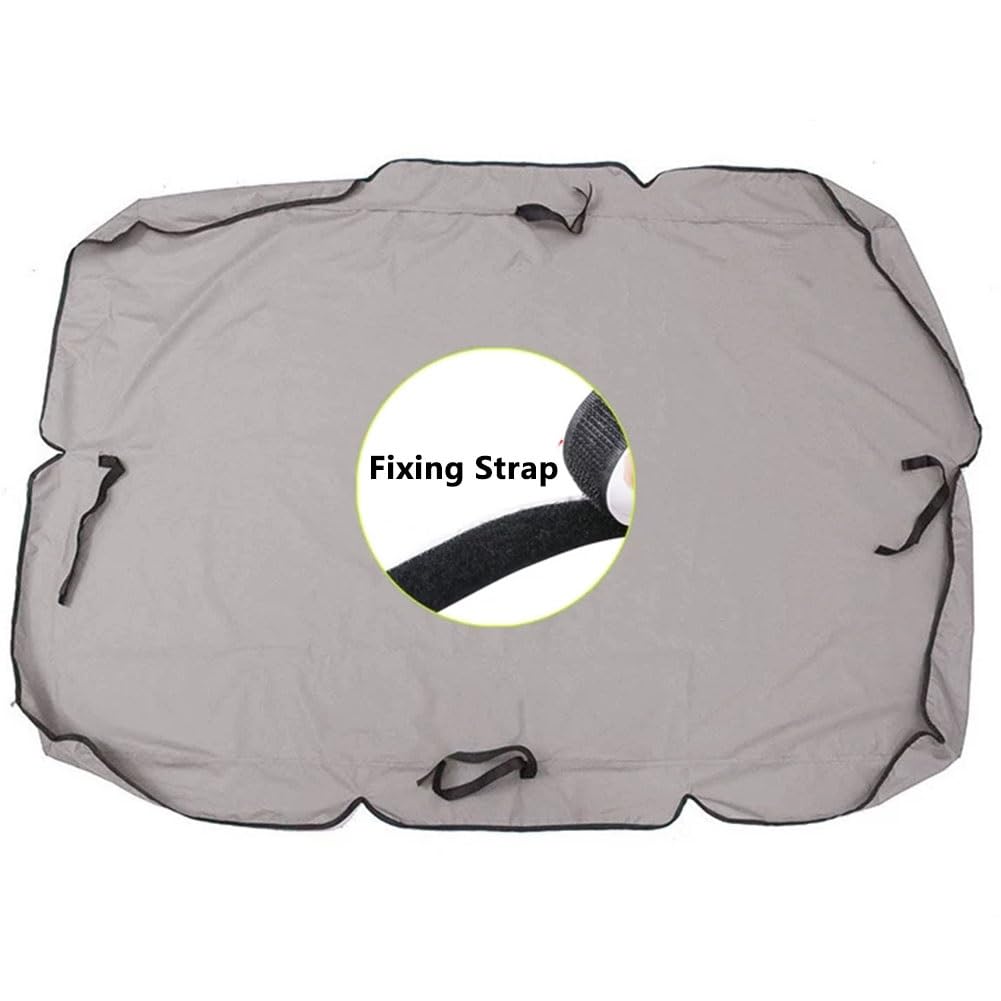 Toit de Rechange pour Balancelle de Jardin 2 3 Places, Housse de Balançoire Extérieur Imperméable Coupe-Vent Anti-UV pour Patio Balcon(195x125x15cm/77x49x6inch)