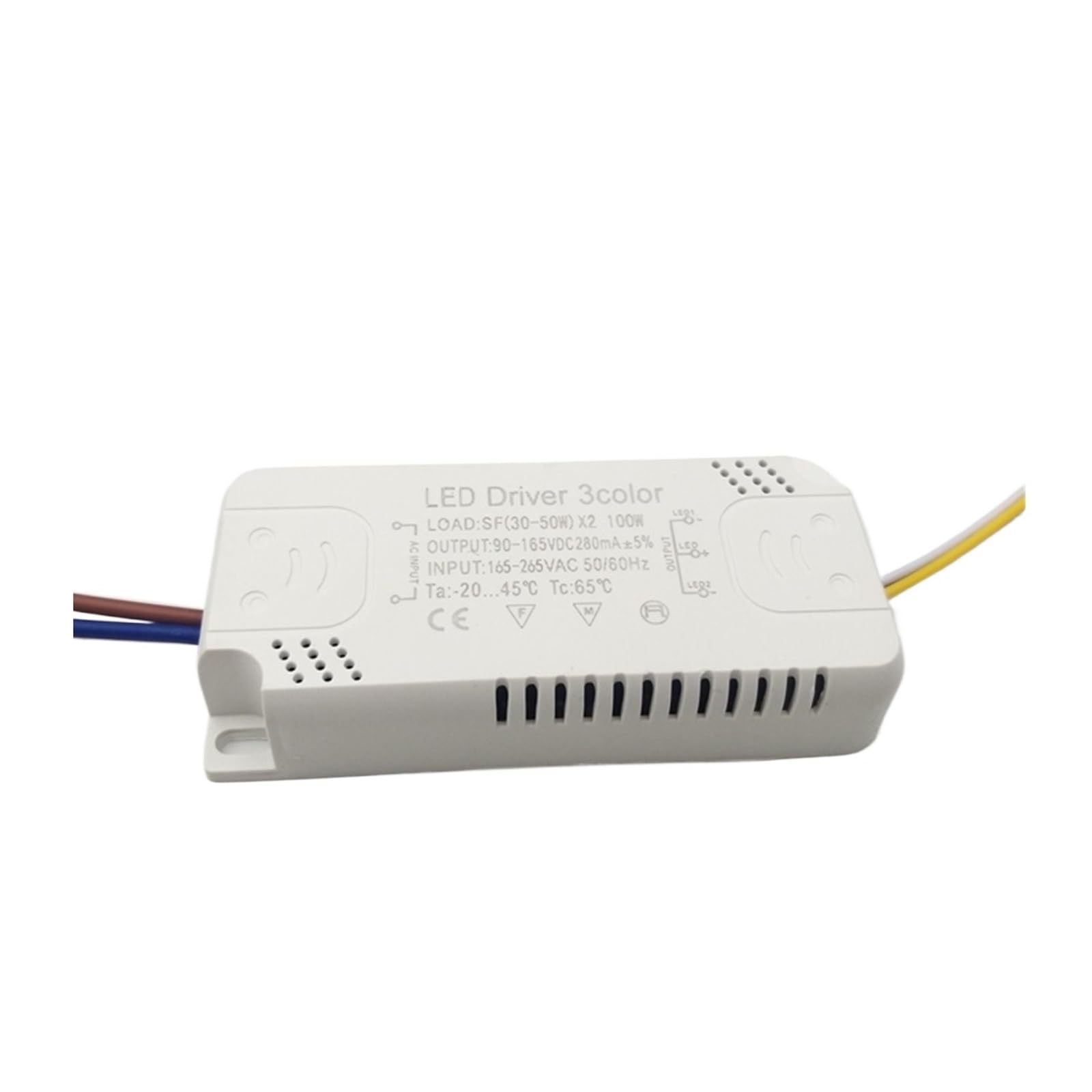 Alimentation LED à courant constant Square driver transformateur tricolore pour plafonnier