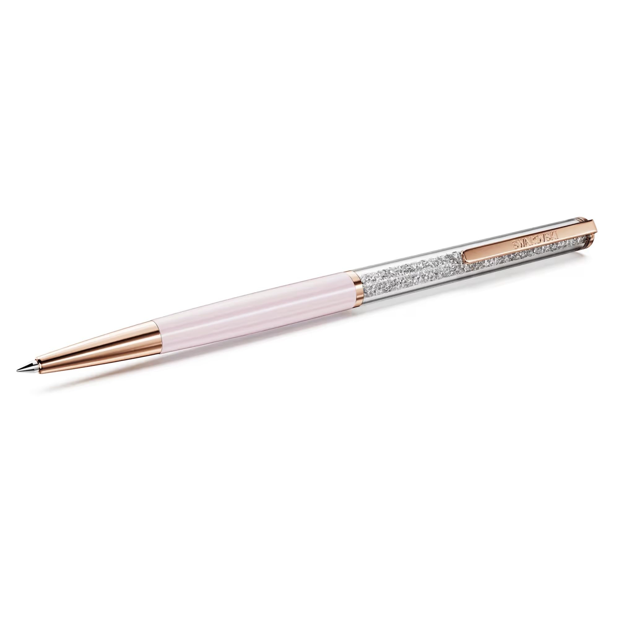 Swarovski Crystalline Silk ballpoint pen Pink Pink lacquered Rose gold-tone finish