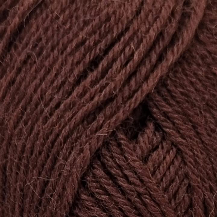 Cygnet Truly Wool Rich 4 Ply Knitting Wool Polyamide Mix Crochet Yarn for Fine Garments Sock Knitting - 50g Ball - Chocolate 1182 - Single (1 Ball)