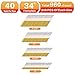 Korantek 34°Framing Nails,D Head Nail Pack,Hot Dipped Galvanized Paper Tape Strip Nails,Ring Shank,for 30 to 34 Degree Framing Nailer(2