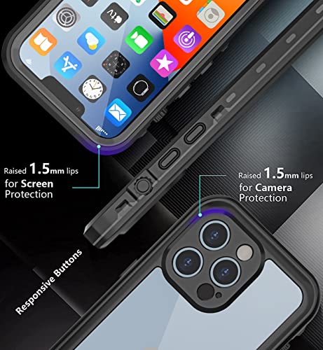 Coque imperméable iPhone 13 Pro Max anti-rayure protège objectif photo noir - 6