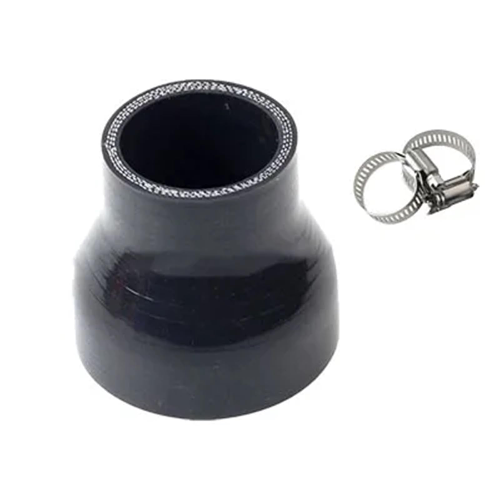 Cqjjxkyc 96Mm Intercooler Turbo Hose Pipe Variable Diameter Silicone Tube, Charger Variable Diameter Hose, Red, Blue, Black Head Tube, Variable Diameter Car Air Intake Hose(Black,Dn32)