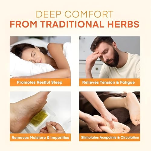 Image of Foot Patches - Stress Relief Detox Patch with Ginger, Lymphatic Drainage And Toxin Cleansing Pads - Deep Sleep Support Foot Pads for Men And Women (Pack of 2)