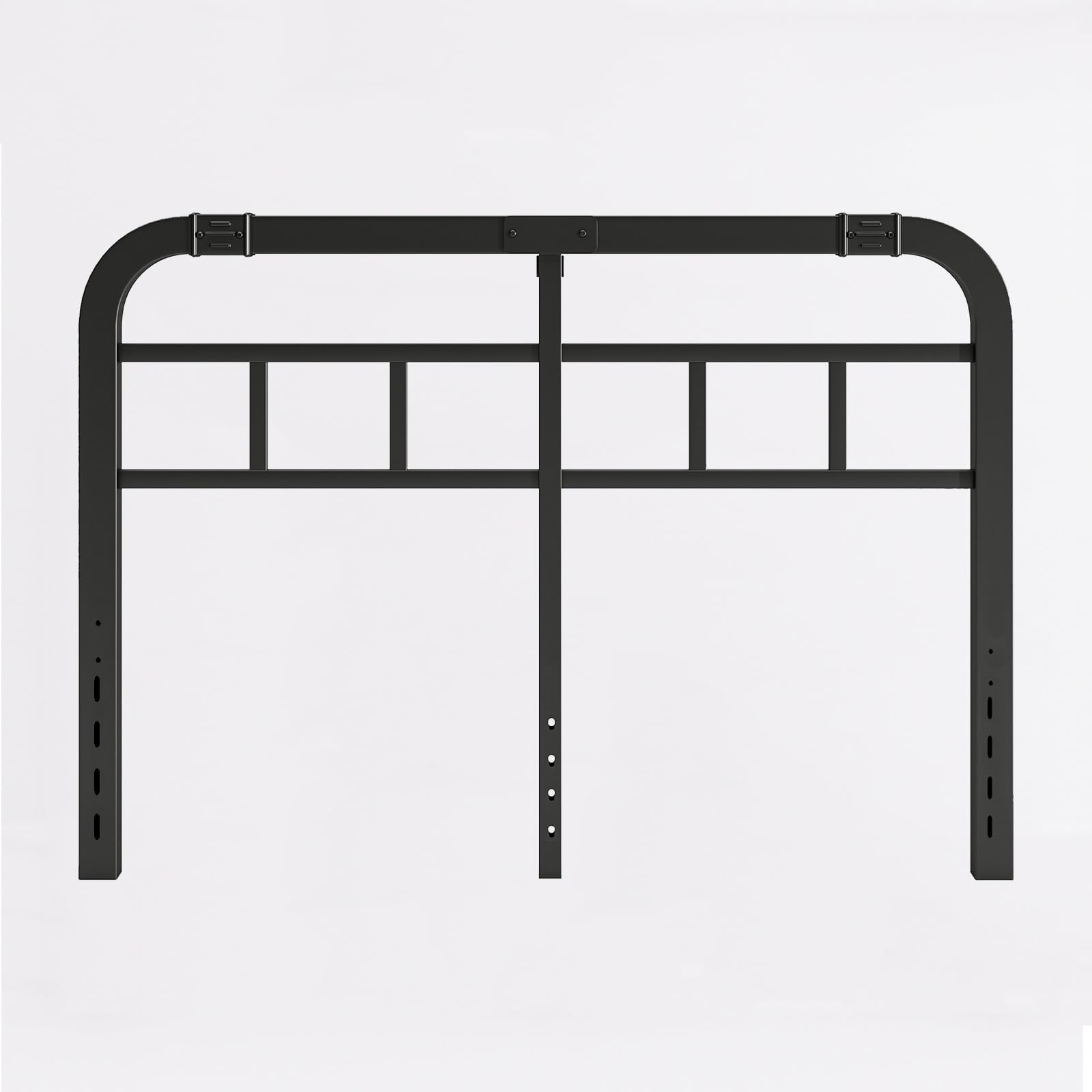40 Inch High Metal King Headboard, King Headboard Only, Durable Construction, Easy Installation, Black