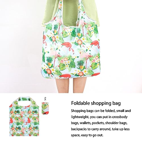 GVSAVY 4pcs Collapsible Shopping Bags, Reusable Tote Bags, Portable Shopping Bags, Waterproof Gift Bags - Image 4