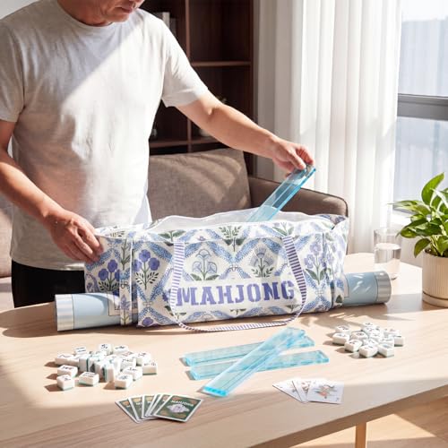 Bolso Mahjong Floral Canvas 28x9 Pulgadas Organizador miniatura 6
