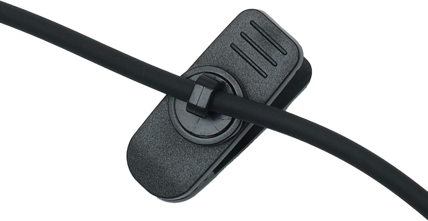 C Shape Earpiece with PTT Mic Compatible for Motorola CP200 CP200D CP185 CLS1410 CLS1110 BPR40 DTR410 PR400 RMU2040 Walkie Talkie Two Way Radio 10Pack