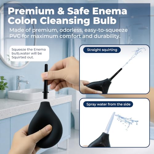 Image of TopQuaFocus 8oz Enema Kit - Vaginal Douche Anal Cleaner Home for Men&Women (Pack of 2)