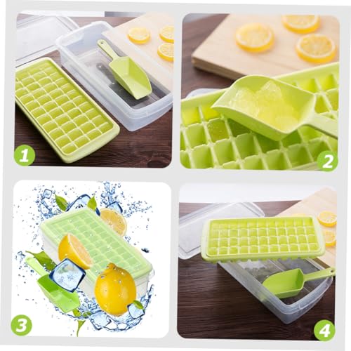 Molde para cubitos de hielo con tapa y cuchara miniatura 2