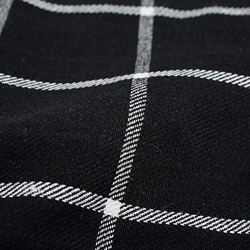 100-Cotton-Kitchen-Everyday-Basic-Pot-Holder-Heat-Resistant-Coaster-Potholder-for-Cooking-and-Baking-7-x-7-Inch-Set-of-3-Black-Plaid 100 Cotton Kitchen Everyday Basic Pot Holder Heat Resistant Coaster Potholder for Cooking and Baking 7 x 7 Inch Set of 3 Black Plaid