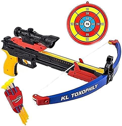 Bunty Traders Crossbow Set Collection 'for Kids, Millitery Crossbow Archery Set for Kids (Multicolor Crossbow)