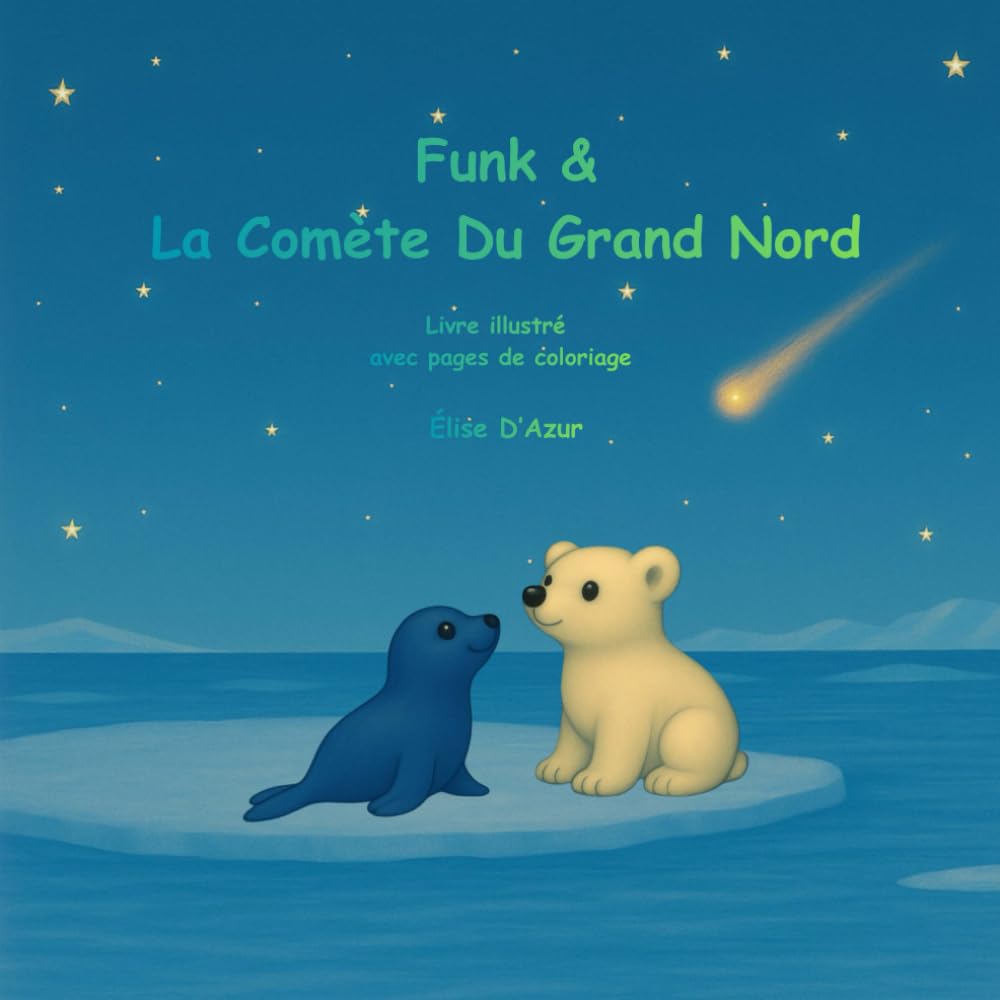 Funk et la Comète du Grand Nord: Livre illustré et de coloriage pour enfants - une aventure magique au coeur du Grand Nord