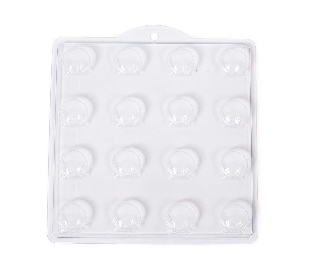 16 Cavity Scallop Shells Soap/Bath Bomb Mould