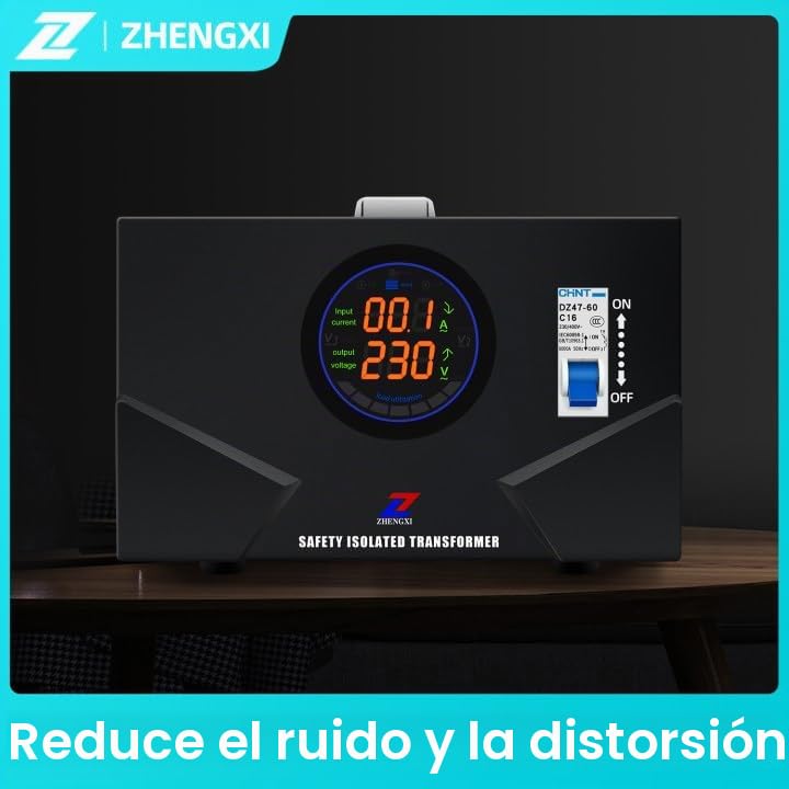 ZHENGXI ELECTRIC Transformador de aislamiento 230v, transformador de tensión de 500w, 2 tomas de salida