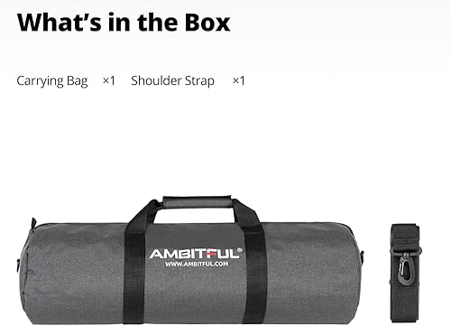 Miniatura 8 de AMBITFUL Bolsa de transporte para trípode de versión ampliada 2125313943475155para soportes de luz, soporte de pluma, paraguas y trípode, accesorios