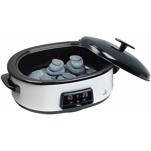 newgen medicals Hot Massage: Hot-Stone-Set mit digitaler Steuerung, 23 Steinen & Abschalt-Automatik (Hot Stone Massage) Cover