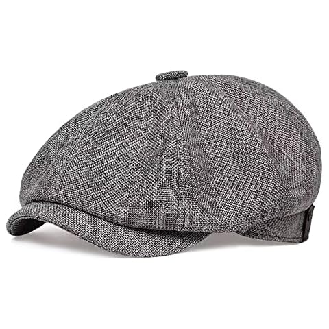 Cotton Hemp Men's Classic Beret Cap Cover