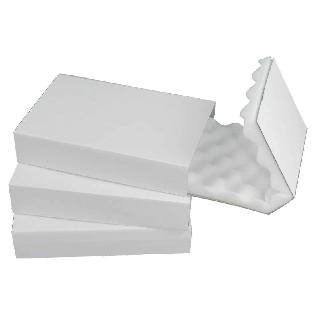 Triplast 11 x 7 x 2-Inch Medium Shell and Slide Packaging Foam Lined Insulated Protective Padded Box (Pack of 25)