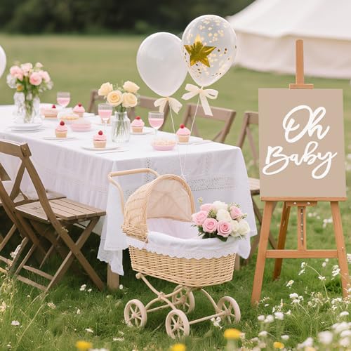 Vinilo decorativo Oh Baby para baby shower blanco miniatura 6