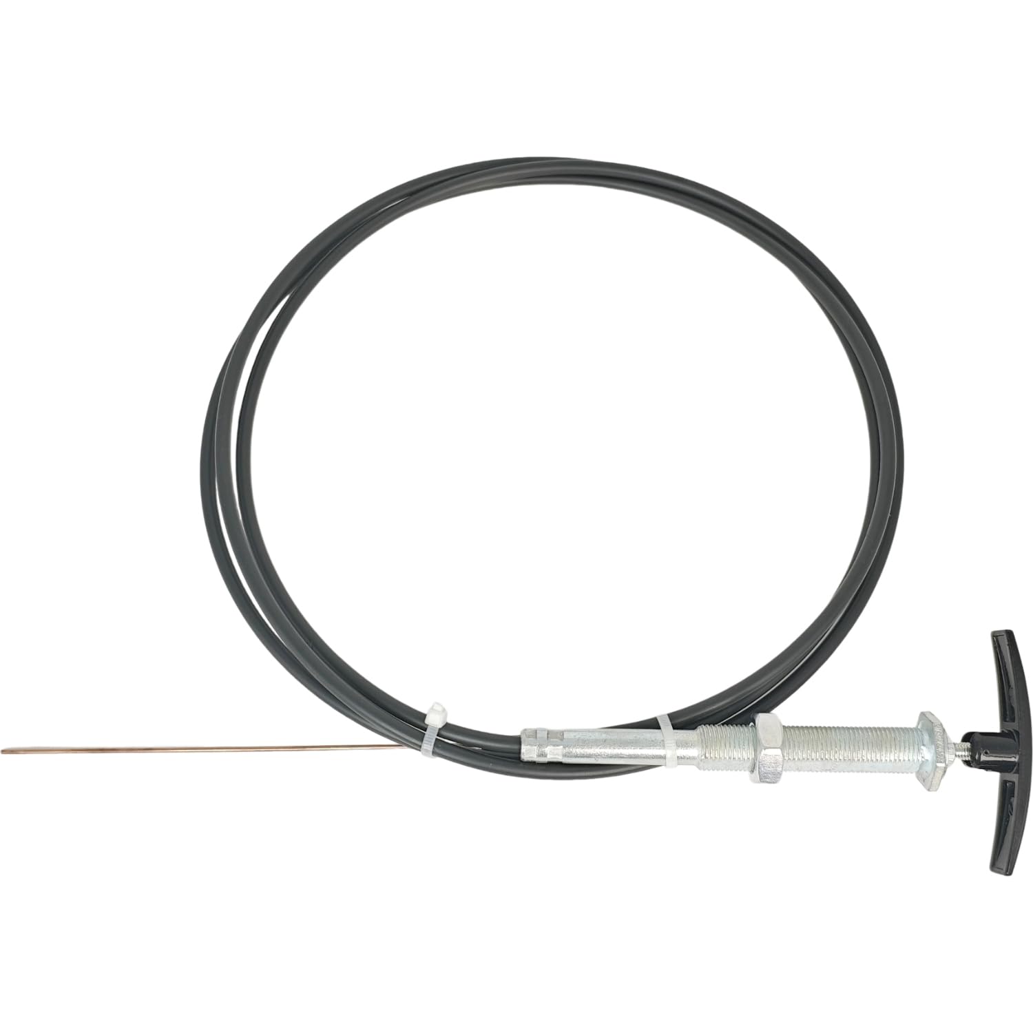 EZROAD TC96CNPB Kabel przedłużający wentylu 243,8 cm z uchwytem, kompatybilny ze zbiornikiem dolnym Valterra RV, kompatybilny z wentylem LeSalle Bristol, czarny zbiornik, pojazd rekreacyjny