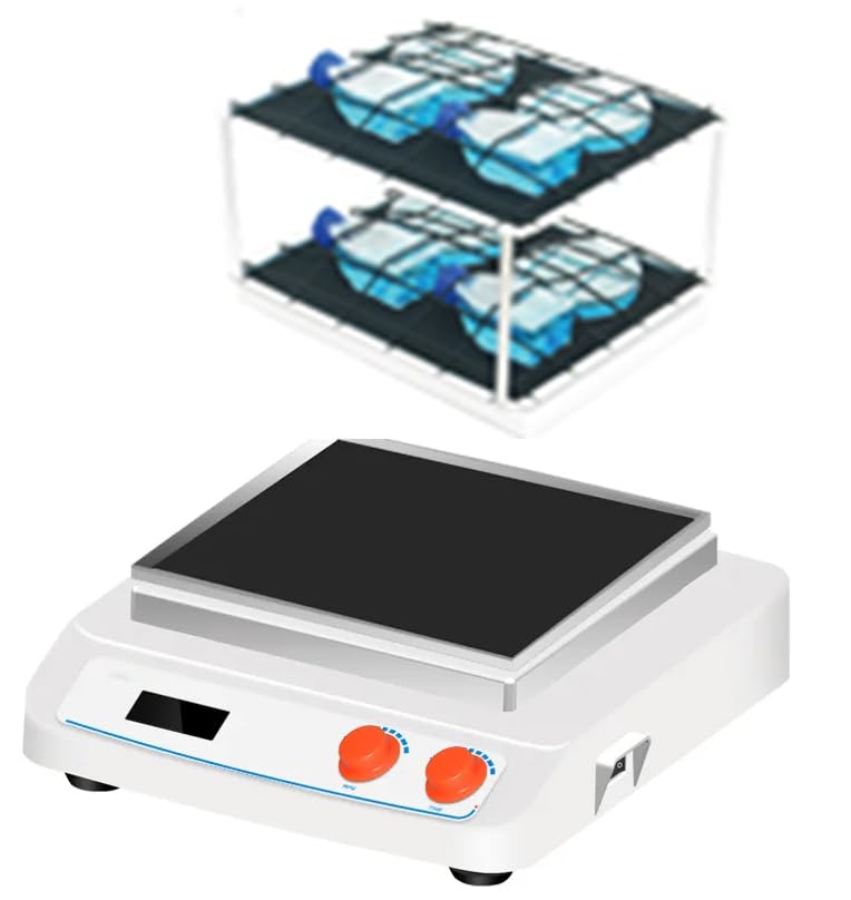 Orbital Linear Shaker Reciprocating Shaker Decolourisation Dyeing Shaking Equipment with Double Layer Fixed Tray DC Brushless Motor Speed Range 60 to 400rpm