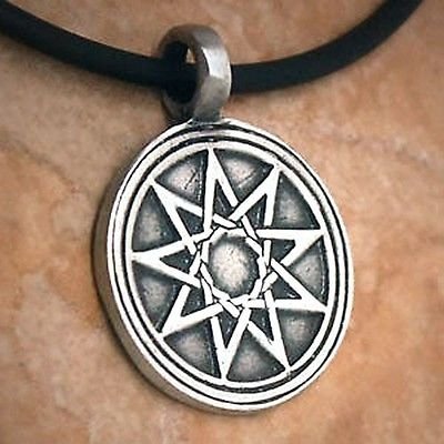 pewter Pendant w Necklace ANTIQUE 
