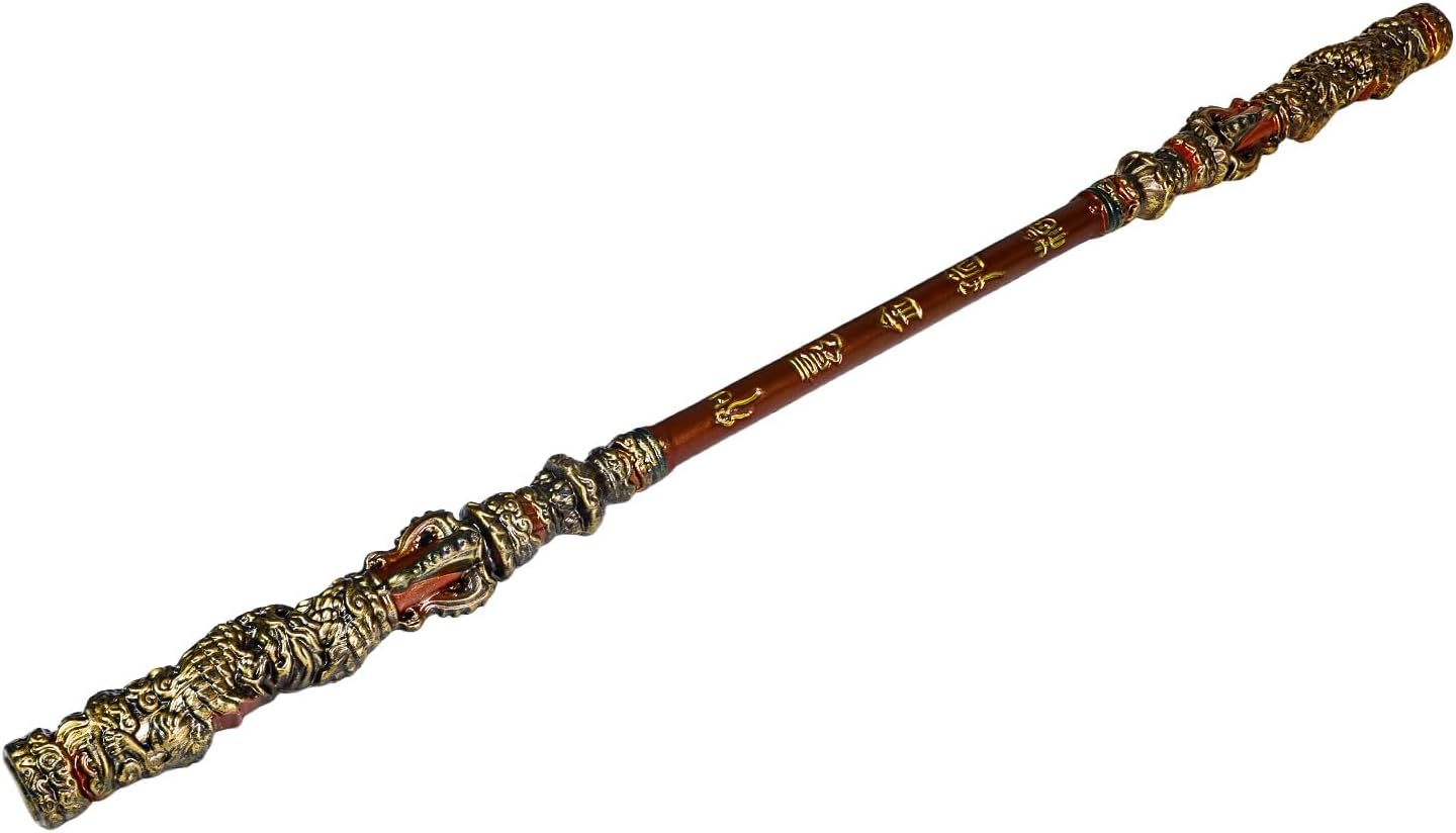 40 inch Long Black Myth Wukong Staff, PU Material(High Strength Soft Rubber), Ruyi Jingu Bang, 1:1 Restoration of Reality, Sun Wukong Staff, Collections for Fans(Gold) Copper