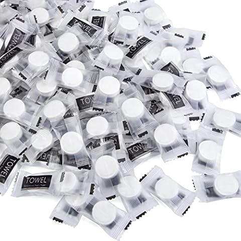 MCPINKY 580PCS Disposable Towel Thicker, Compressed Towel Tablets Compressed Bulk Towels Portable Travel Towels Soft Expandable Wipes for Travel Home and Outdoor Activities Cover