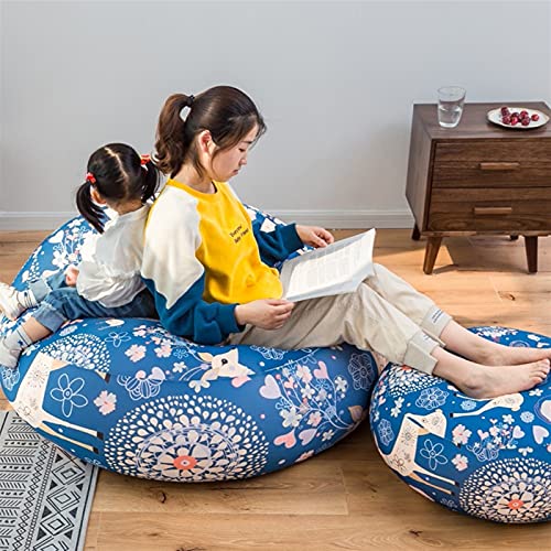XinQing faules Sofa Sitzsack Tatami Lazy Couch Single Stoff Cartoon Kissen Schlafzimmer Wohnzimmer Balkon Cute Recliner… – Bild 4