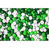 m&m Green, Dark Green & White Milk Chocolate Candy 1 Pound Resealable Pouch Bag