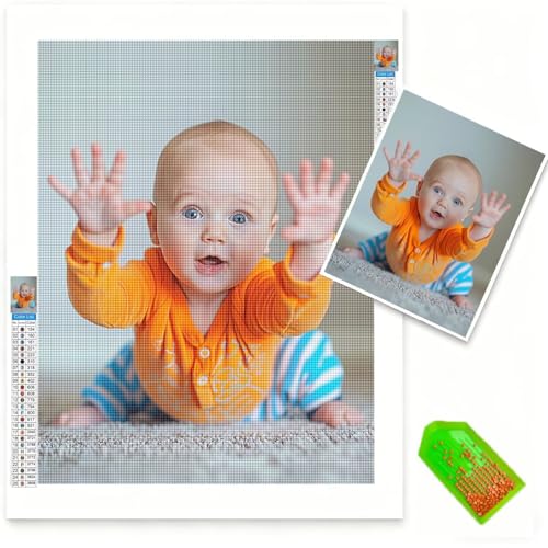 Kits de Broderie Diamant personnalisé de votre famille en motif 5D réaliste