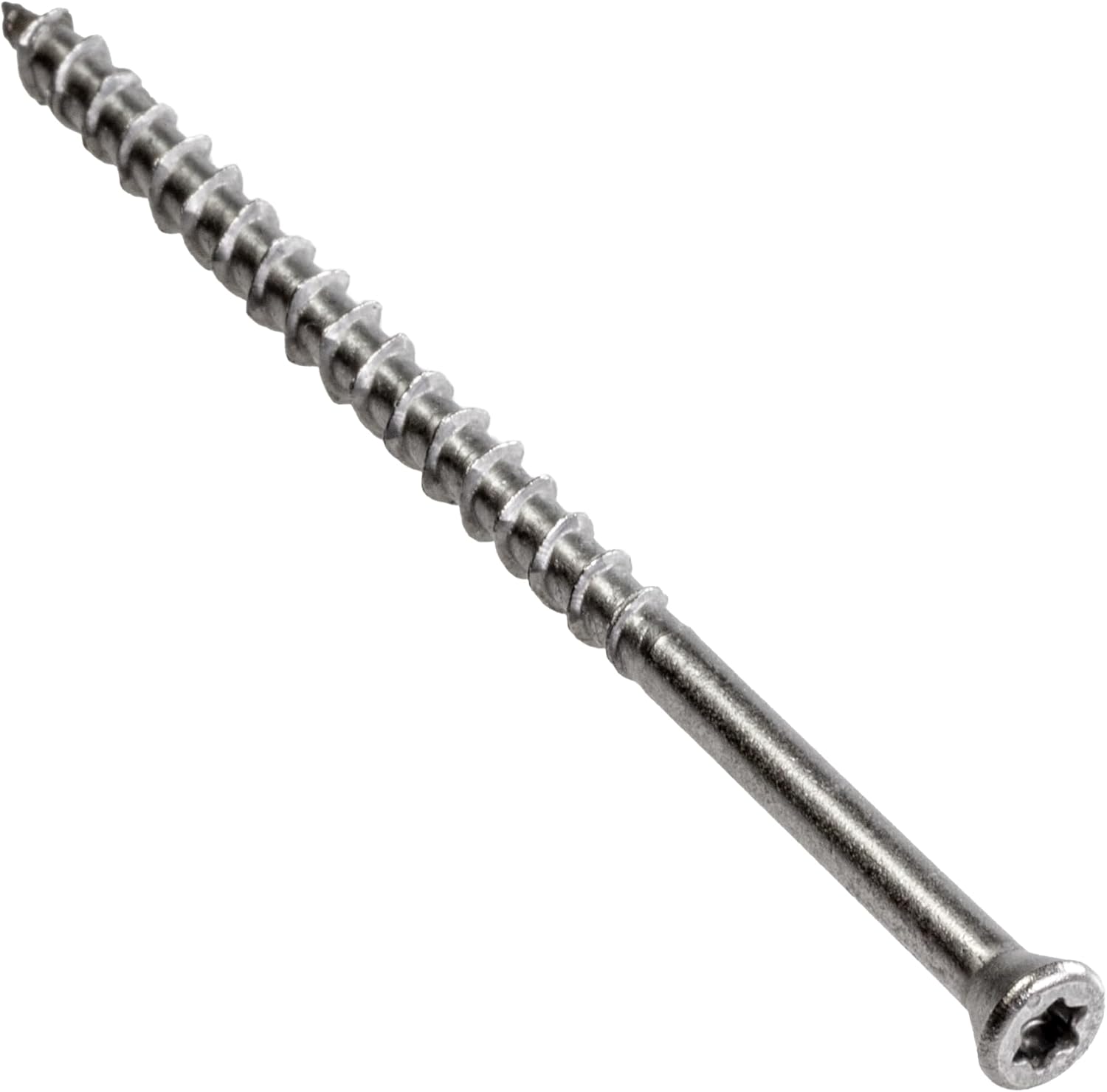 Simpson Strong-Tie T07300WPP Deck-Drive DWP Wood SS Screw — #7 x 3 in. T-15, Trim Head, Type 316 (350-Qty)