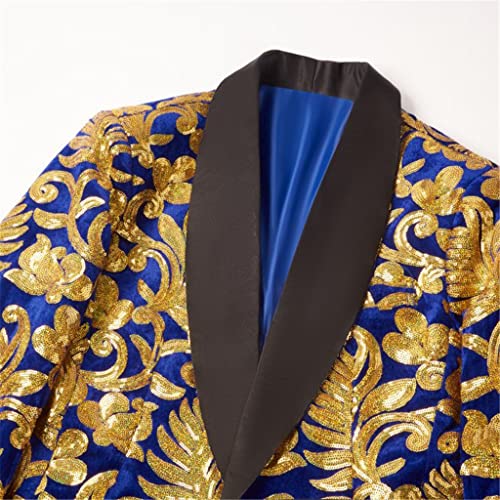 Sequin Suit Men's Nightclub Stage Shawl Collar Men's Suit Jacket Wedding Party Stage Suit Men's4