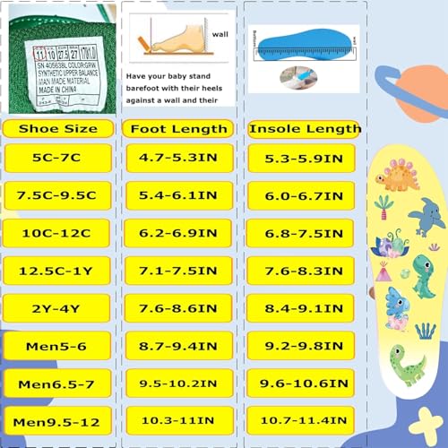 Image of Insoles for Hidden Holder, Devise Case for Kids, Adults and Elderly, Comfortable Inserts for Shoes, Yellow (Foot:6.2-6.9IN /Insole:6.8-7.5IN /10-12C)