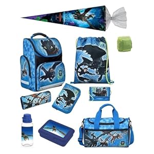 Familando 8651 Schultaschen-Set Drachenmotiv