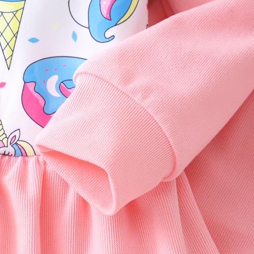 Image of DDSOL Toddler Girl Clothes Raglan Sleeve Peplum Top Heart Embroidery Pant Set Fall Winter Clothing 2-8 Years