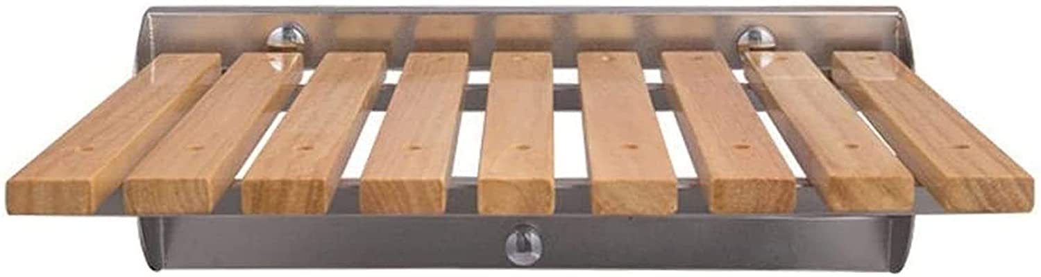 Taburete de Ducha Asiento de Ducha Silla de Ducha Taburete de Ducha Taburete de Ducha de Acero Inoxidable Sillas Plegables de Madera Silla de Ducha de baño (B Small) (BL) (